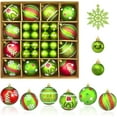 thumbnail image 1 of Waipfaru Christmas Balls Ornaments for Xmas Tree,50Pcs Shatterproof Christmas Tree Decorations, 2.36" Hanging Xmas Ball Ornaments Set for Holiday Party Decoration, 1 of 7