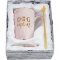 thumbnail image 1 of Futtumy Dog Mom Ceramic Coffee Mug, Gifts for Mom, 14 oz Pink, 1 of 9