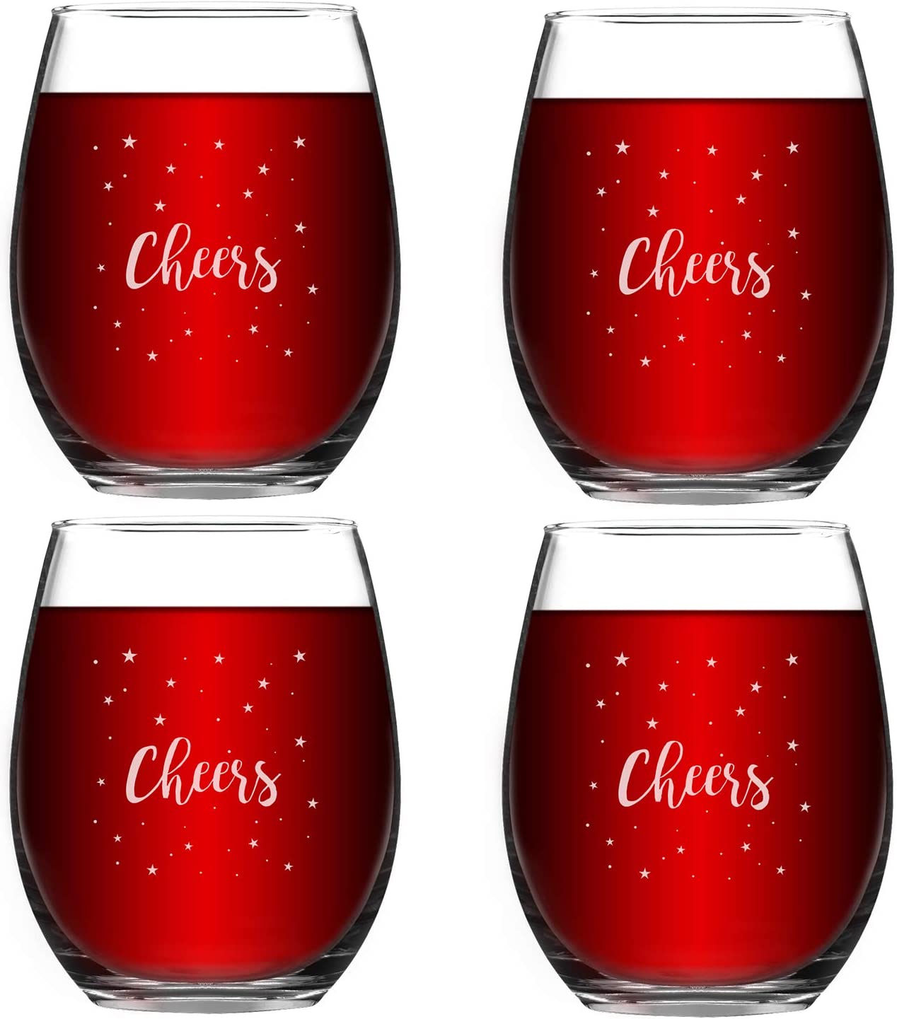 Libbey Indoors Out BreakResistant Stemless Wine Glasses, Set of 4