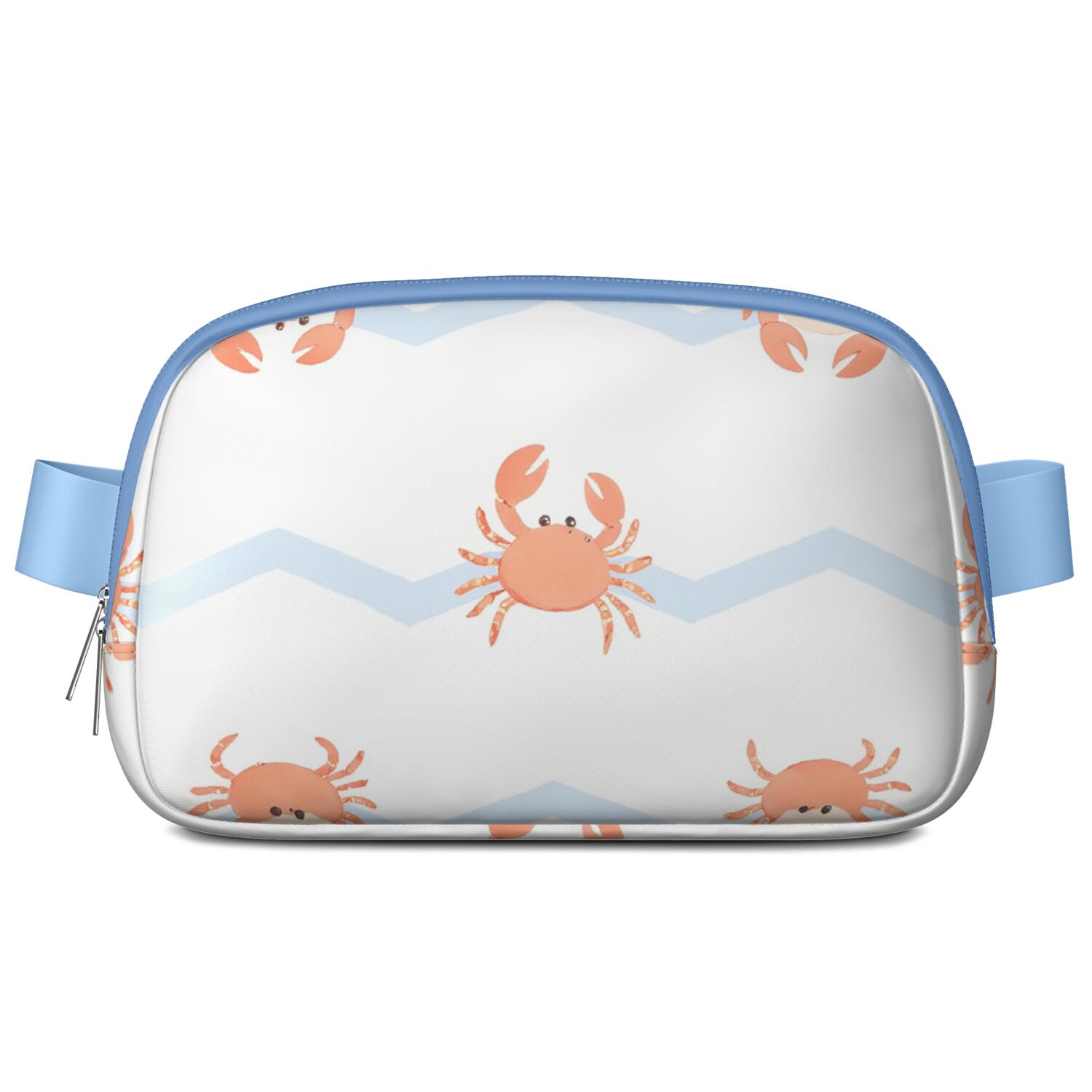 Waist Bag Adjustable Belt Bag for Women Fashion Waist Packs Running Workout Hiking Travel Fanny Pack Marine Adorable Crab