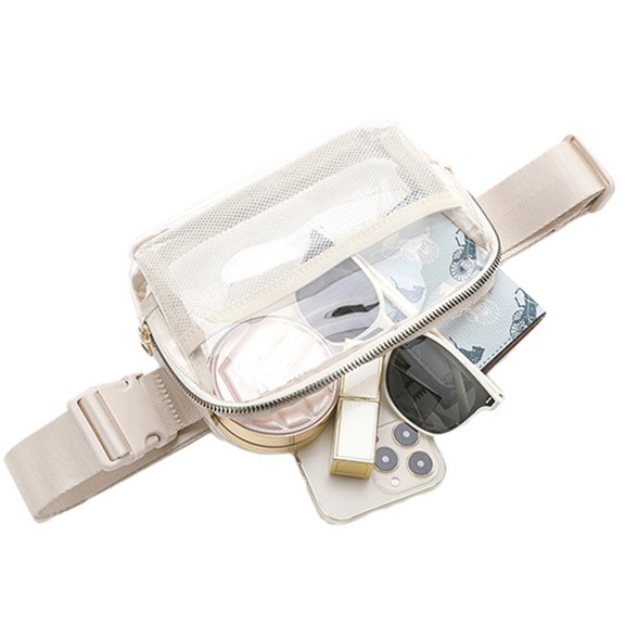 Waist Bag Clear Pack Belt Bags for Running Travel and Shopping
