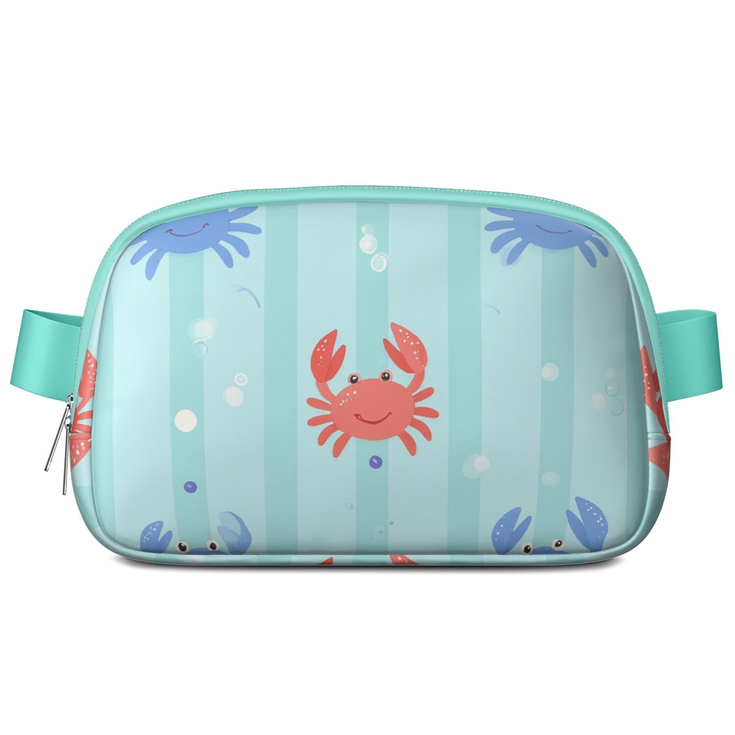 Waist Bag Fashion Waist Packs Bag with Adjustable Strap Marine Adorable Crab HandsFree Running Belt for Jogging for Travel Daily Leisure
