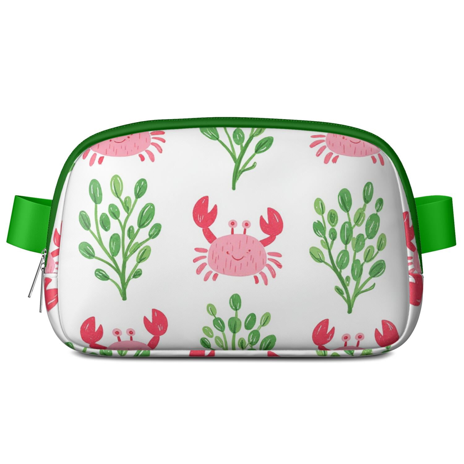 Waist Bag for Men&Women Fashionable Waterproof Fanny Pack with Adjustable Strap for Casual Running Hiking Cycling Marine Adorable Crab Sporty Waist Pack