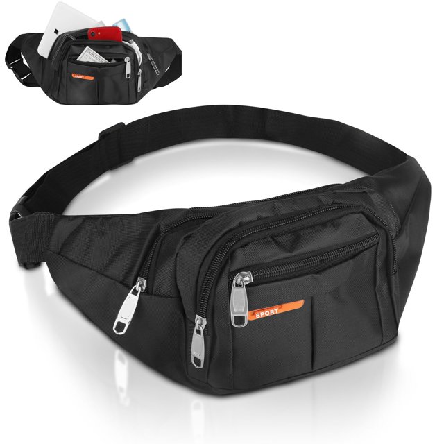 Waist Bag, TSV Fanny Pack for Men, Shoulder Crossbody Phone Bag, Hip