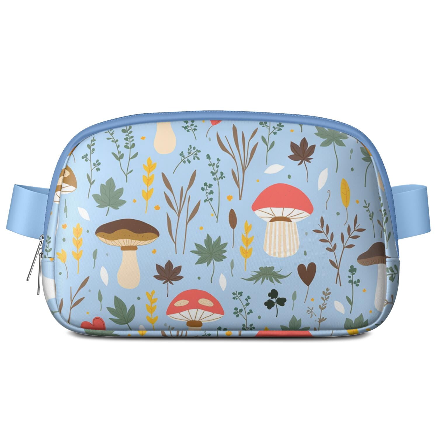 Waist Bag for Men&Women HandsFree Running Belt for Jogging with Adjustable Strap for Casual Running Hiking Cycling Mushroom Sporty Waist Pack