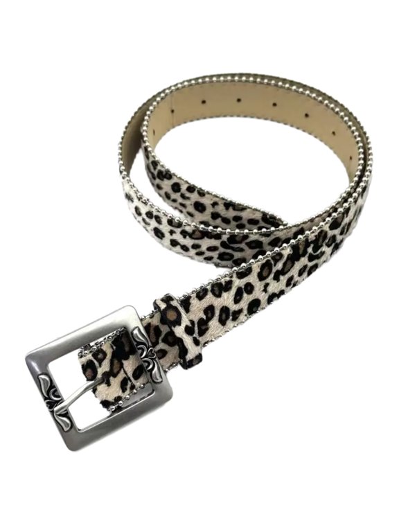 Waist Belt Chain Dancers Costume Belt for Wrap Dress Leopards Print Chain Belt for Suit Skirt Jeans Body Jewelry