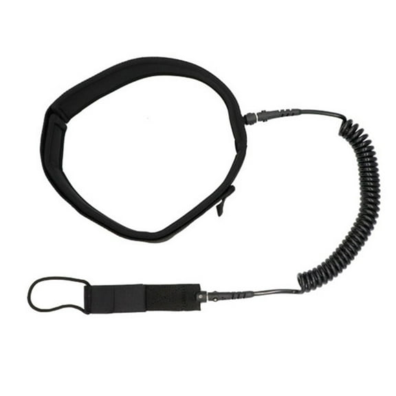 Waist Belt Leash with Paddle Board Coiled Leash for Paddle Board Adjustable Quick Release Surfboard Waist Leash