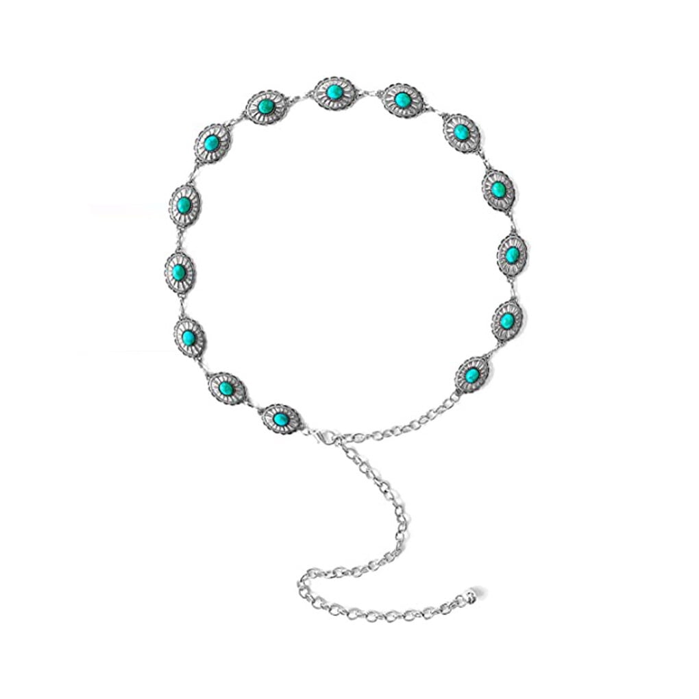 Western Jewelry For Women Women Concho Chain Belt Western Cowgirl
