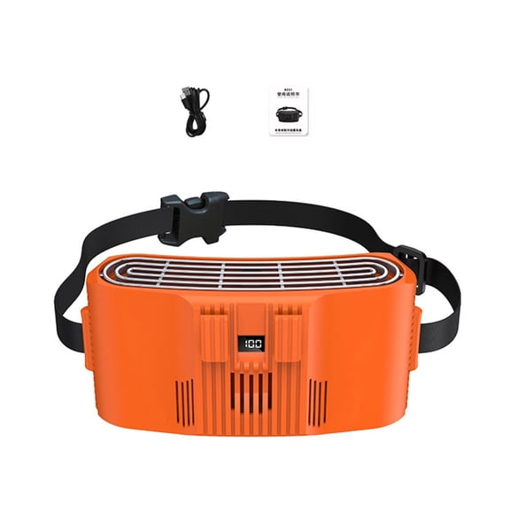 Waist Fan Adjustable Lightweight Breathable Cooling Gadget Portable Multifunctional for Traveling Fishing Outdoor