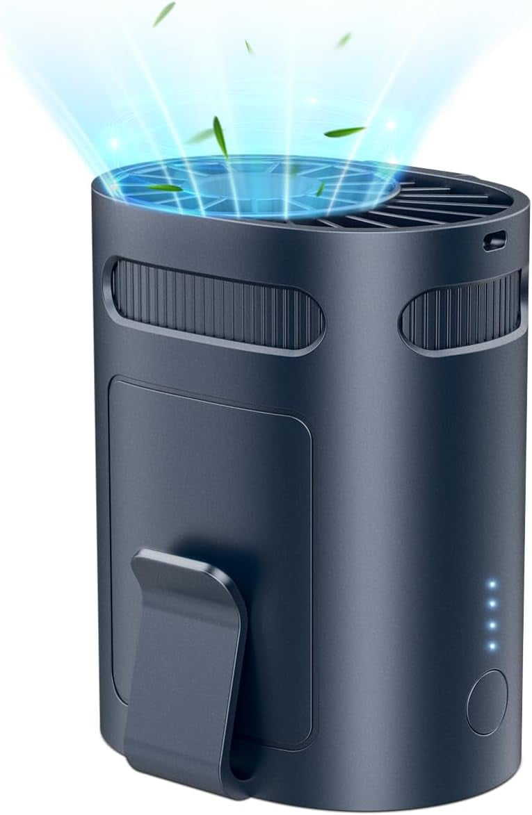 Waist Fan Clip On Shirt Fan-Mini Light Weight Portable Fans that Blow ...