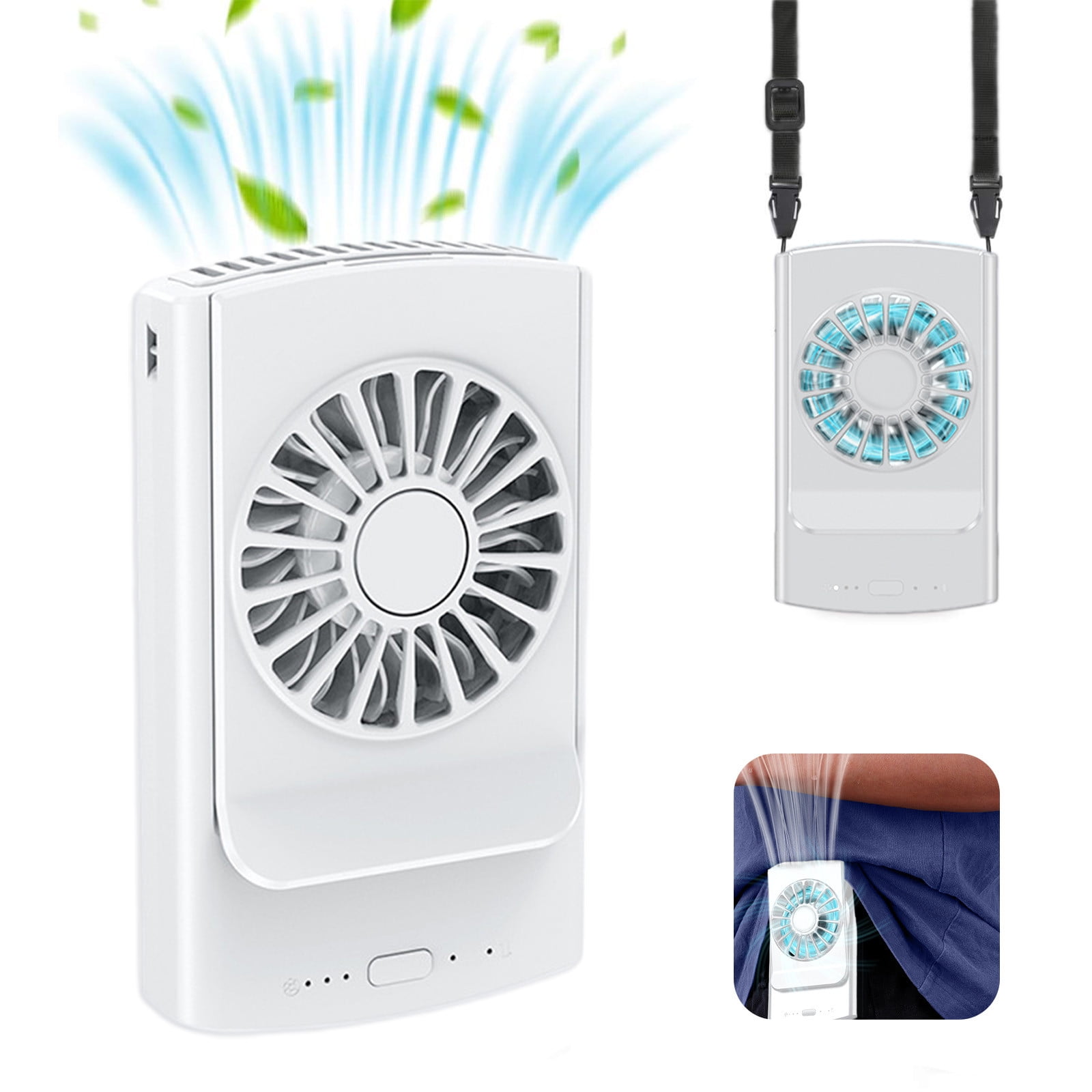 Waist Fan Necks Fan Portables Fan Adjust 3 Speeds Clip On Fan Wearable