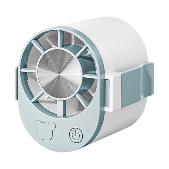 Waist Fan, Waist Clip Personal Fan, Portable Lightweight Waist Belt Clip Mini Fan, Quiet Wearable Body Cooler Fan, Hands Free AC Unit for Shirt Pants Outdoor Work and Travel,Grayish blue,2.8x2.5"