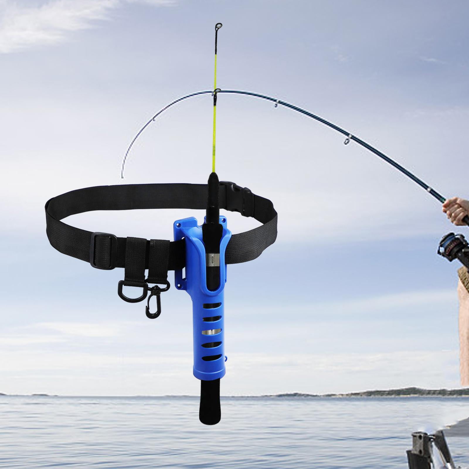 Waist Fishing Rod Holder Fishing Waist Belt Adjustable Black Wading Belt  Pole Inserter for Kayak Casting Fishing Essential Tool Tackle 