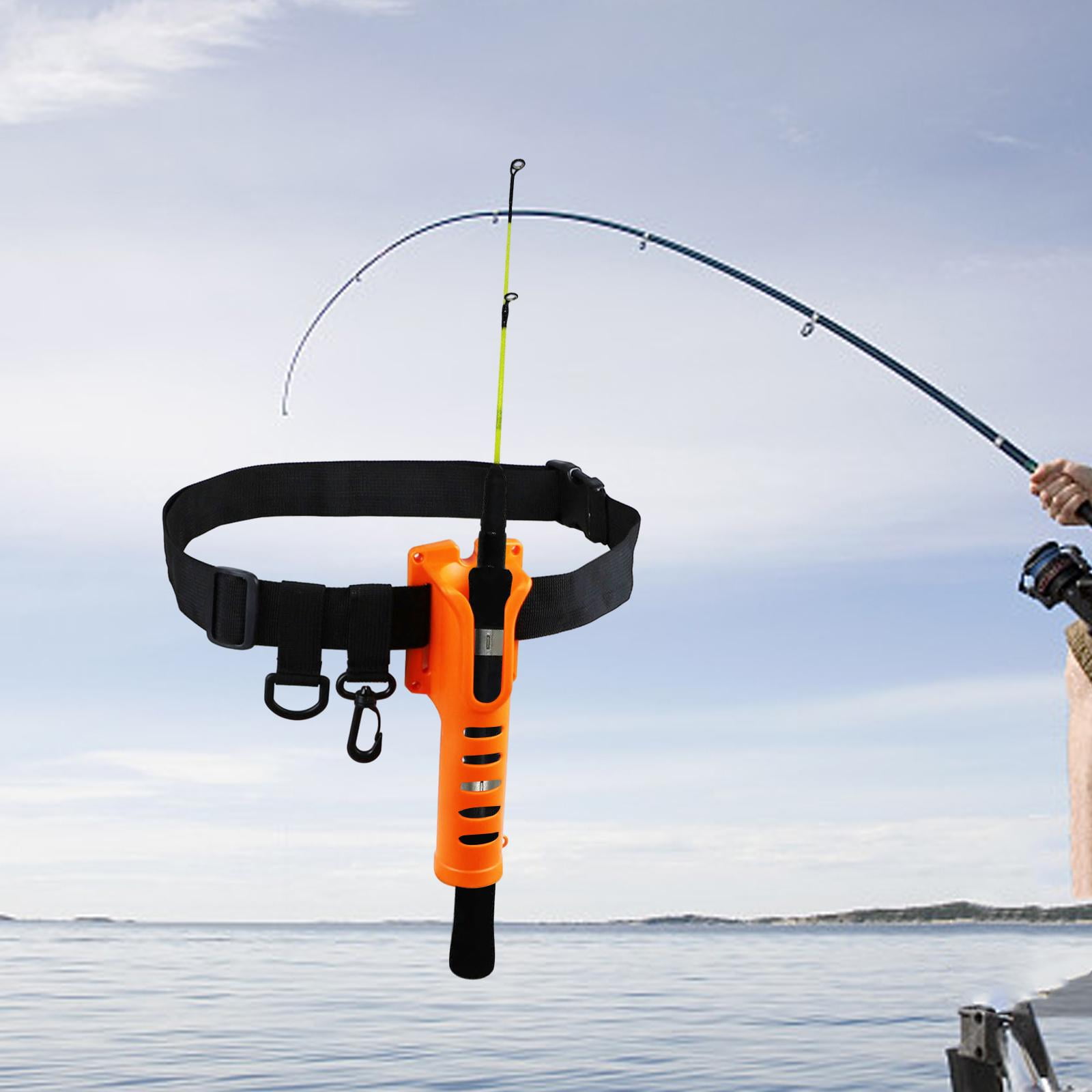 Waist Fishing Rod Holder Fishing Waist Belt Adjustable Black Wading Belt  Pole Inserter for Kayak Casting Fishing Essential Tool Tackle 