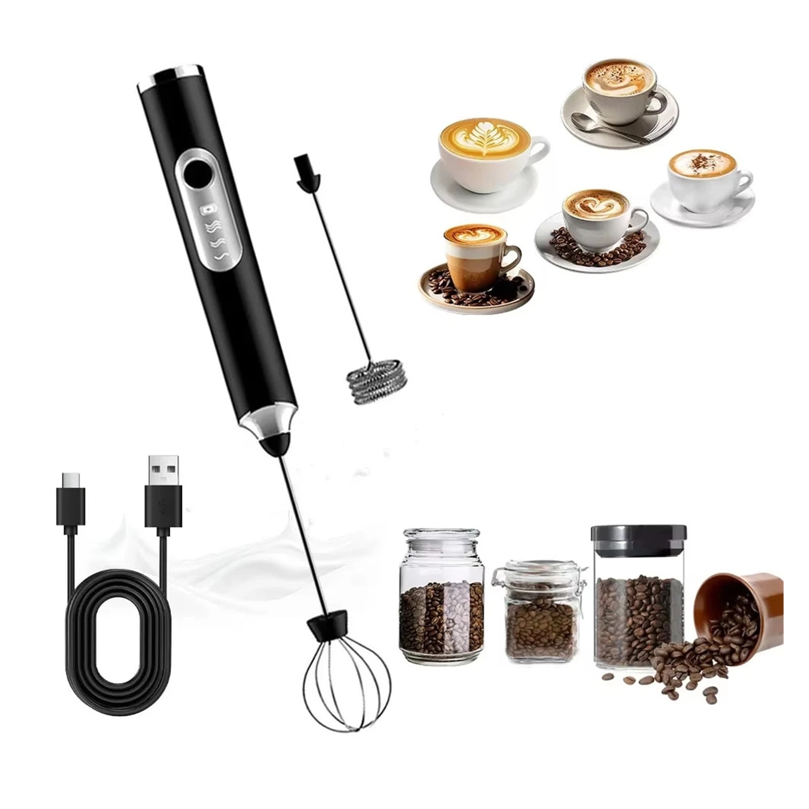 Waist Mixer, Milk Frother, Egg Beater, Electric Handheld Portable Milk, Coffee, Cream, Butter Mixer