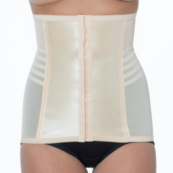 Shapette Powermesh Satin Panel Waist Cincher