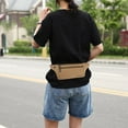 thumbnail image 1 of Waist Pack under $5! Xqxayjr Canvas Waist Pack, Crossbody Bag with Headphone Hole for Phone and Wallet, Lightweight Fanny Pack for Travel and Sports, Adjustable Strap Belt Bag for Men and Women, 1 of 6