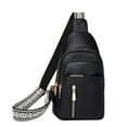 thumbnail image 1 of Waist Pack under $5! Xqxayjr Women's Crossbody Sling Bag, Casual Waist Pack with Guitar Strap, Multi-Pocket Chest Bag for Men & Women, Lightweight Travel Fanny Pack, 1 of 5