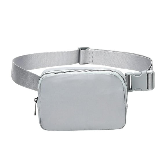 Waist Pack Bag Belt Bag Wallet Pouch Bums Bags Purse Utility Belt Chest Bag Tote Fanny Pack for Running Flashlight, Hiking, Fishing, Riding Light Grey