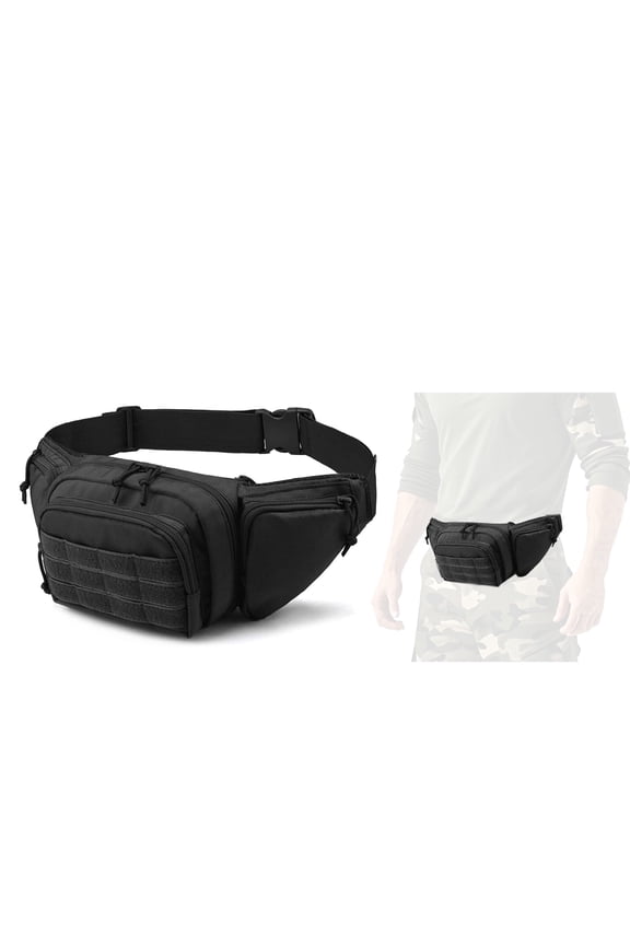 Waist Pack Bag Fanny Pack for Men&Women Hip Bum Bag with Adjustable Strap, Large Capacity Waist Wallet Bag for Traveling Casual Running Hiking Cycling