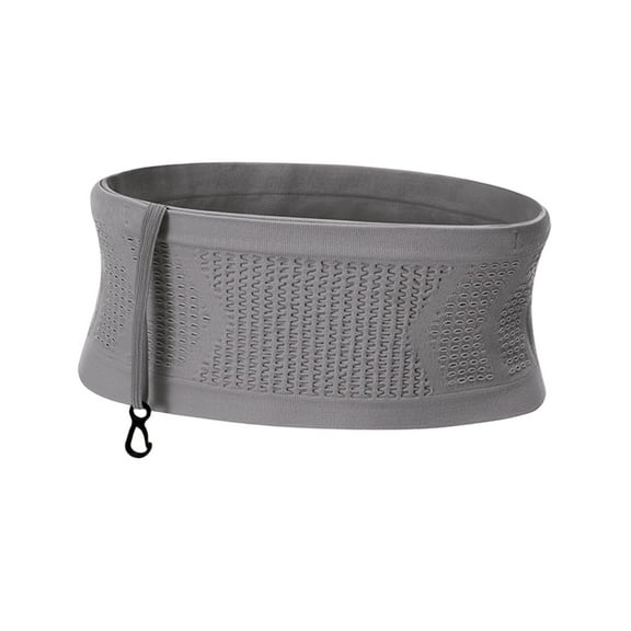 Waist Pack Bag Waist Band Bag with Lanyard Buckle Belt Bag Pouch Wallet Fanny Pack Running Belt for Hiking Climbing Workout Women Men Riding Gray M