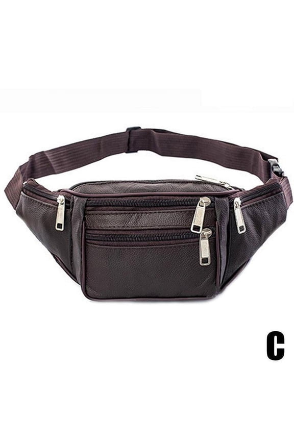 Waist Pack Bum Bag PU Leather Distressed 30*5*14cm N7X6 Mens Waist Vintage G6G2