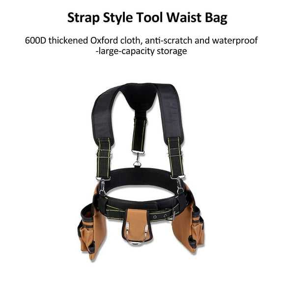 Waist Pack,Vest With Adjustable Duty Tool Vest Pouch And Waist With Heavy Duty Waist Support Ideal Belt With Buzhi Carpenters And Ideal Tool Carpenters And Waist Support