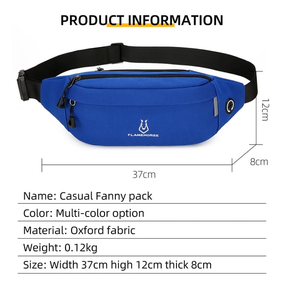 Waist Pack,Waist Cloth Fanny Waterproof Waist Cloth Fanny With Qisuo Fapao Black