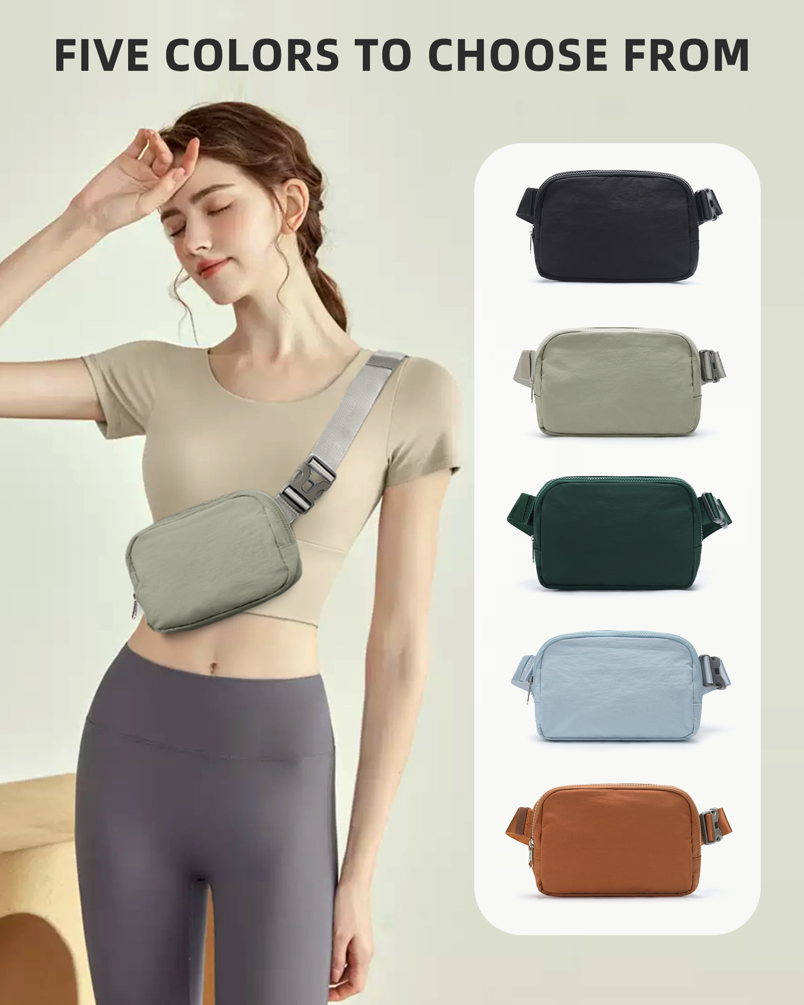 Waist Pack for Running Fanny Pack for Women and Men Crossbody Belt Bag