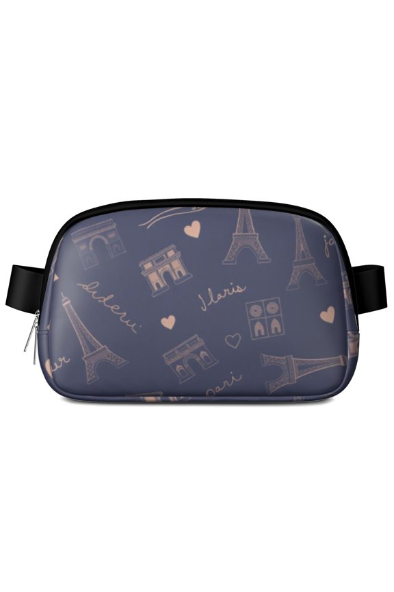 Waist Packs Bag Eiffel Tower Fashion Belt Bag Small Cross Body Bags for Women Casual Waist Packs with Adjustable Strap Waterproof Belt Bag for Workout Running Travelling