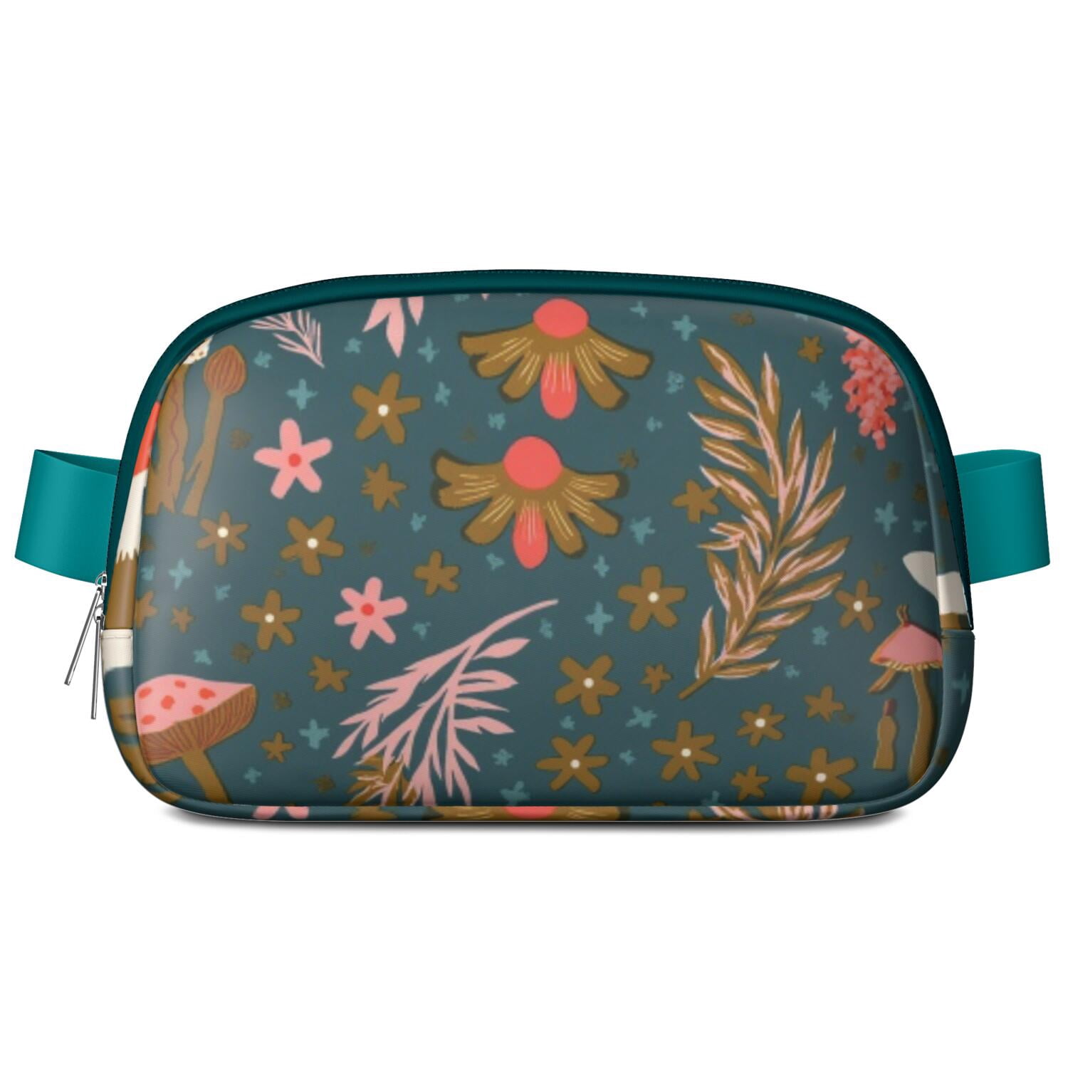 Waist Packs Bag Mushroom Waist Bag Running Belt Bag for Jogging for Women Casual Waist Packs with Adjustable Strap Waterproof Belt Bag for Daily Leisure Music Festival/Event