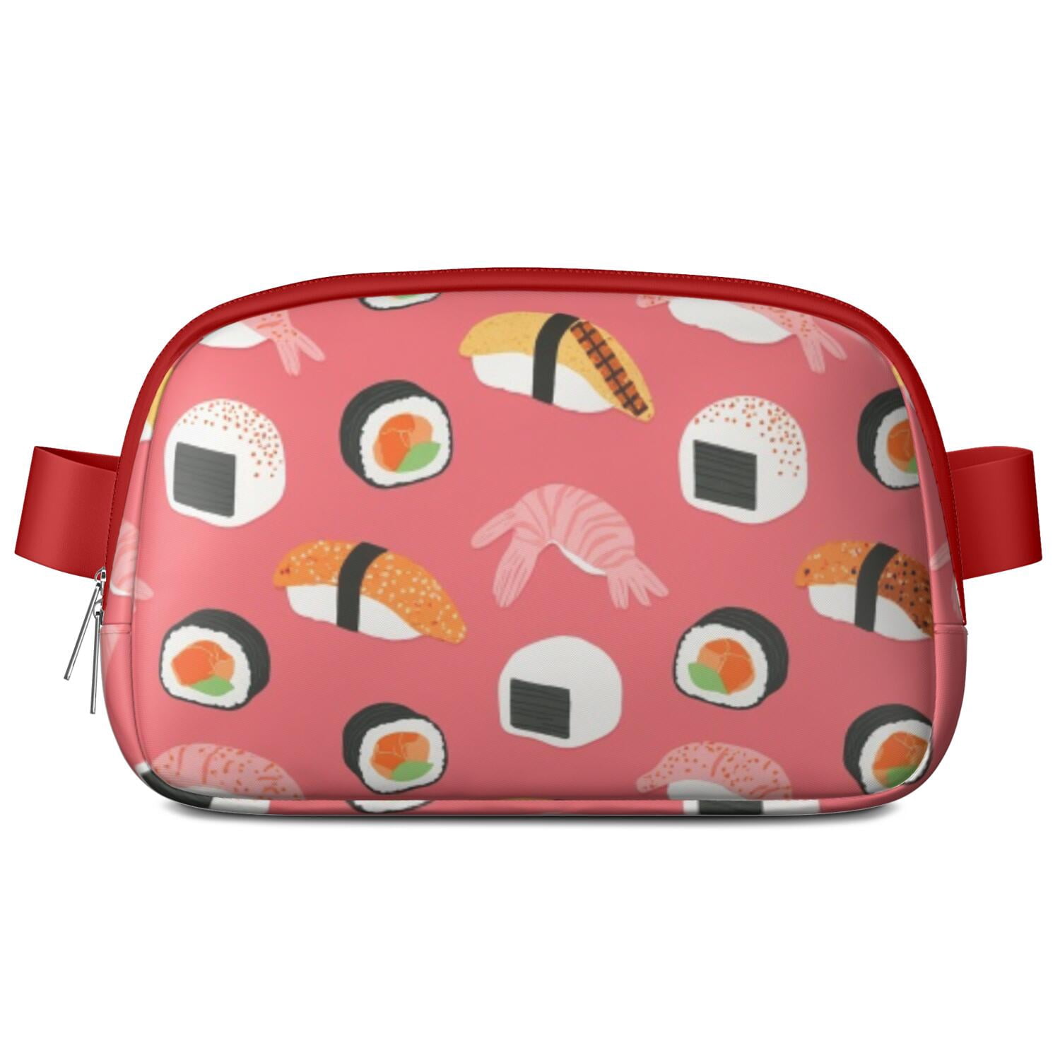 Waist Packs Bag Sushi Belt Bag Sporty Waist Pack for Women Casual Waist Packs with Adjustable Strap Waterproof Belt Bag for Daily Leisure Music Festival/Event