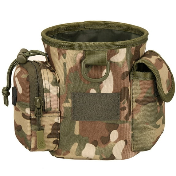 Waist Pouch Hunting Bag Dog Training Treat Snack Bait Pet Feed Pocket Pouch Pets Walking Glove Bags Waist Bag (CP Camouflage)