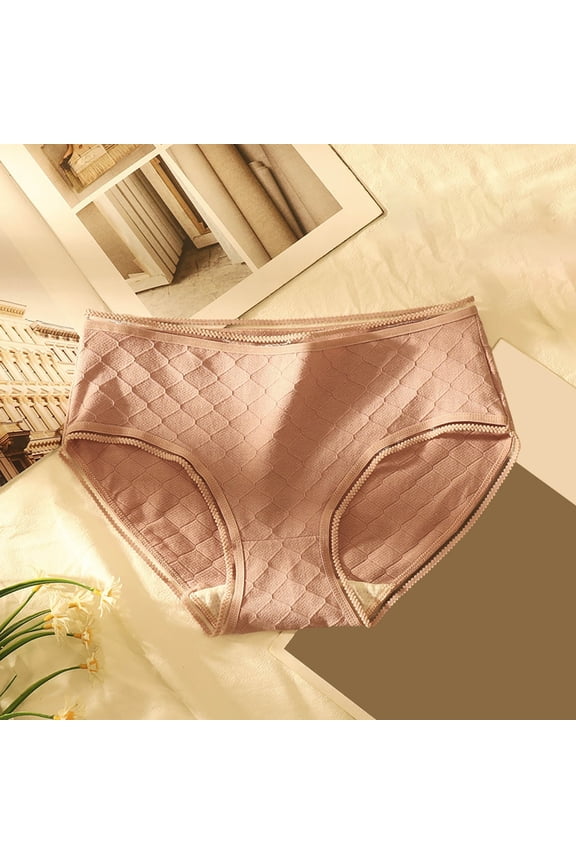 Waist Of Pure Underwear Women Comfortable Breathable Bottom Fork Girls Briefs Seamless Bikini Underwear for Women Waist Trainer Womens No Show Underwear Seamless Sheer Panties Thong Athletic Underwear