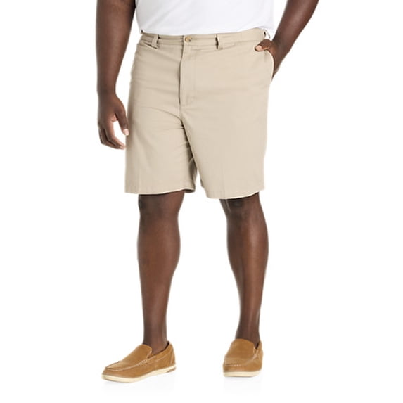 Waist-Relaxer Cotton Shorts Khaki 44