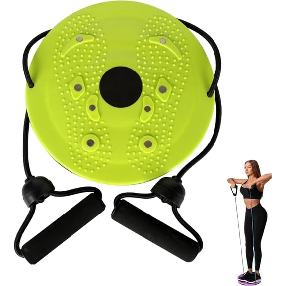 Waist Sculptor - Full-Body Twisting Machine with Arm Straps & Foot Massage for Core, Leg, Hip and Overall Home Fitness