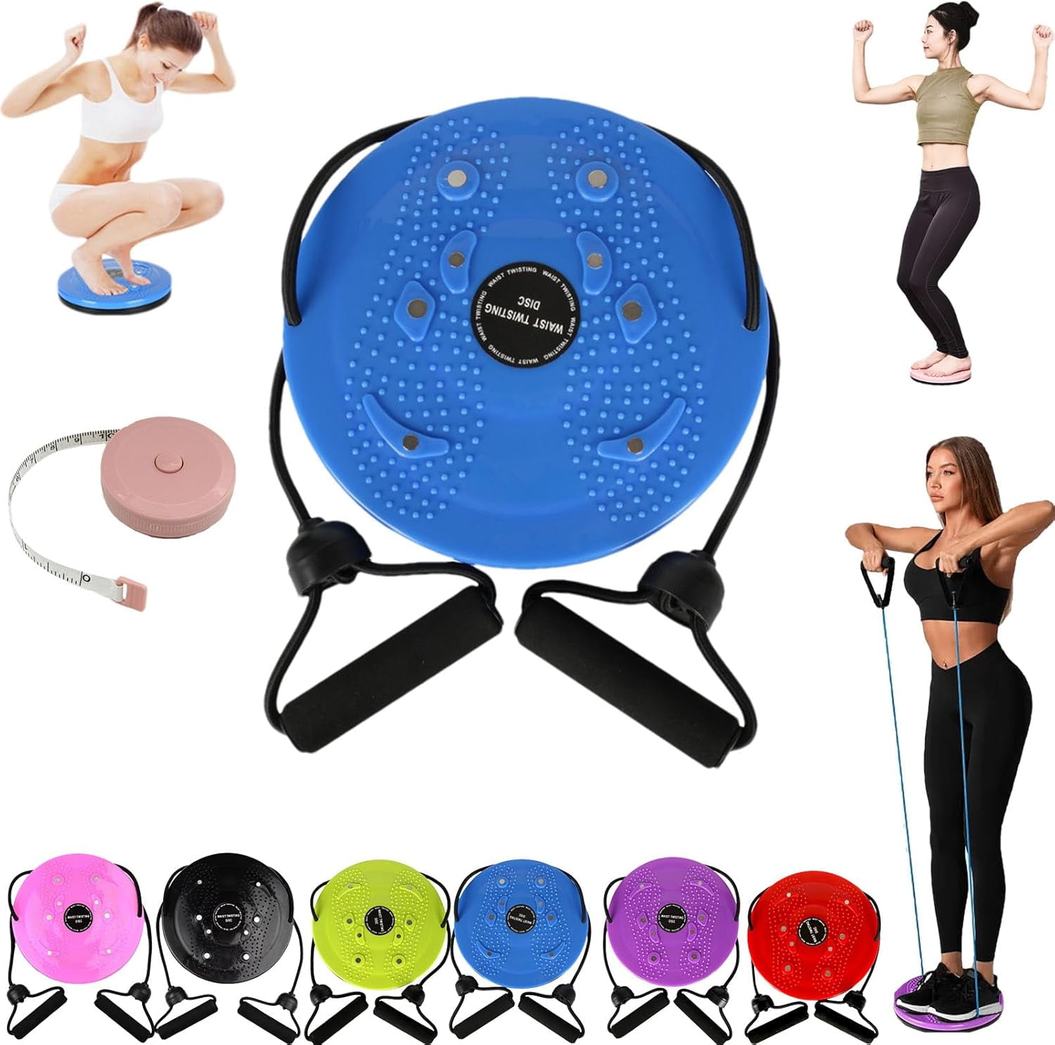 Waist Twister Exercise Portable, Lovely Waist Sculptor Twist, Multifunctional Twist Machine Exercise Women Board Legs Hip