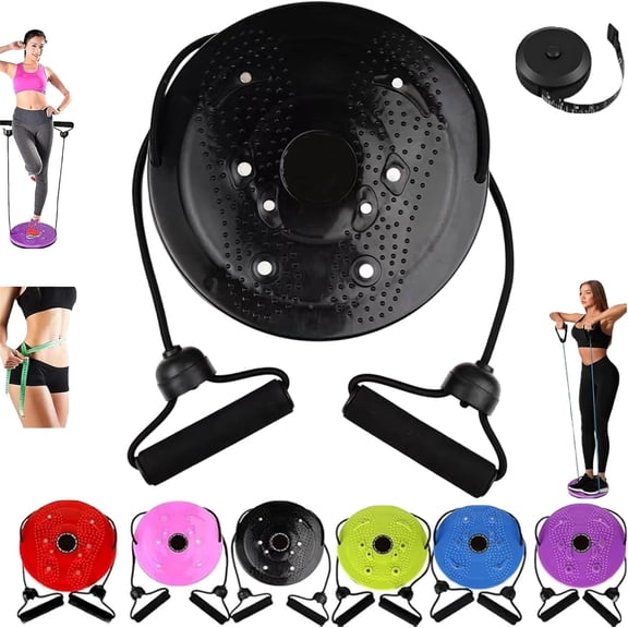 Waist Sculptor Twister Board, Ab Twister Disc for Core Workout, Home Gym Equipment for Waist, Hip, Leg & Buttocks Exercise with Foot Massage