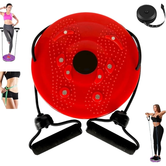 Waist Sculptor Twister Board, Ab Twister Disc for Core Workout, Home Gym Equipment for Waist, Hip, Leg & Buttocks Exercise with Foot Massage