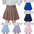 thumbnail image 1 of Waist Skirt High Fashion Pleated Waist Women's Casual Slim Skirt Tennis Skirt Women's Denim Skirts S, 1 of 4