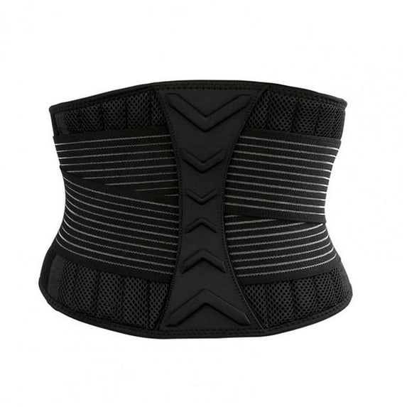 Waist Support Belt Adjustable Abdominal Binder Premium Sports Waist Protection Belt Weight Lifting Support for Hernia (M)