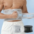 thumbnail image 1 of Waist Support Belt | Breathable Cloth Back Brace for Lumbar Protection | Reinforced Metal Springs | Compression Relief | Sports Fitness Exercise | 120x25cm | Gray/Black | Fits Men Women | 1 Piece, 1 of 6