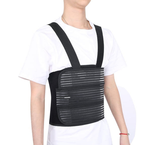 Waist Support Belt,Chest Support Belt Breathable Lumbar Protector Brace Adjustable Rib Fracture Strap,Lumbar Protector Belt