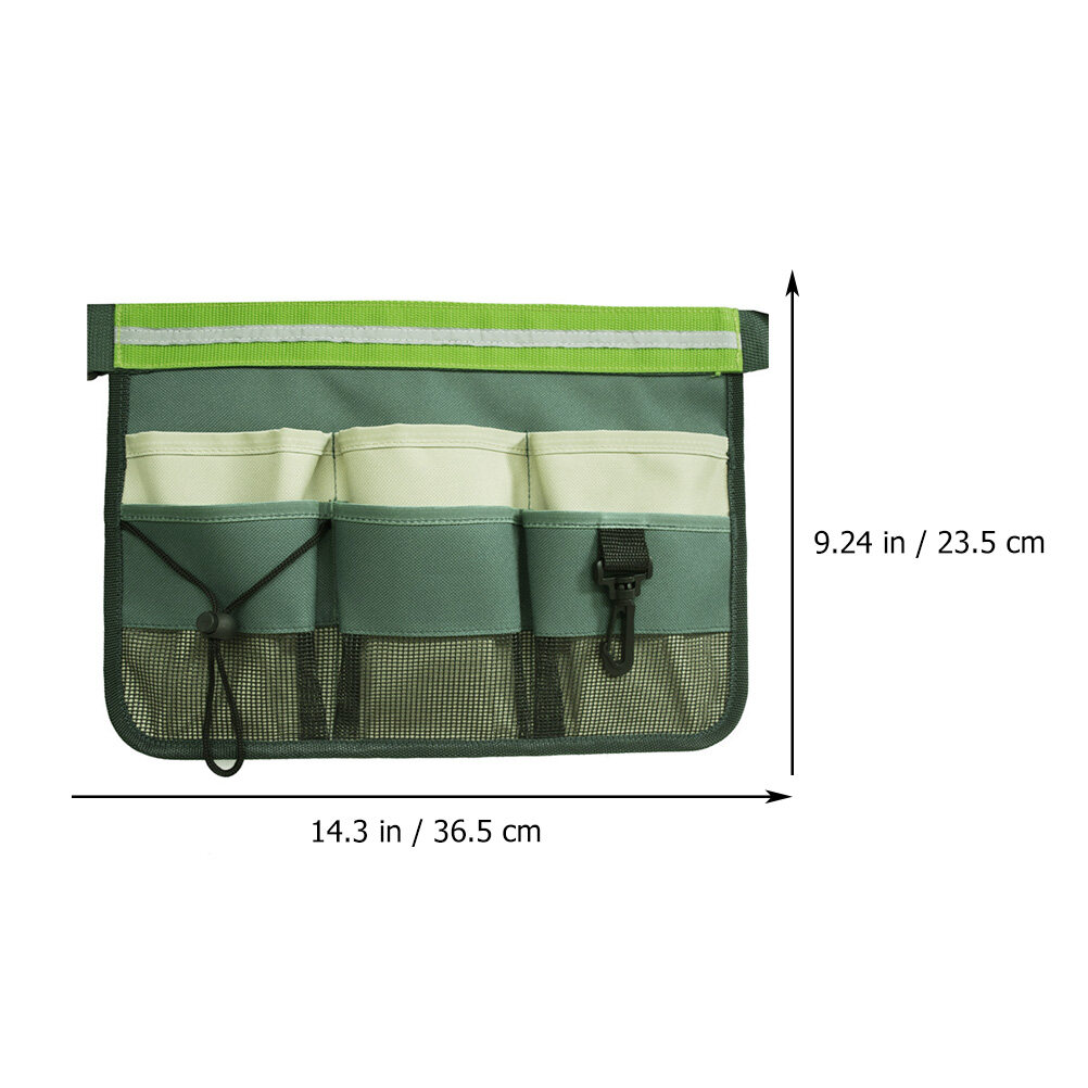 Waist Tool Bag With Reflective Stripe Multipurpose Garden Tool Fanny