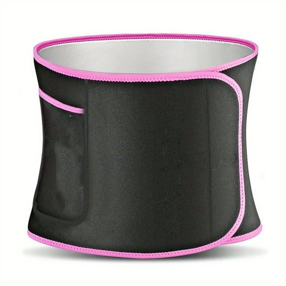 Waist Trainer Belt Men Women Body Building Corset Body Shaper Corsets Shapewear Belts Slimming Girdle Gym Workout Band (One Size,Pink)