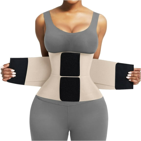 Waist Trainer Belt Waist Cincher Trimmer Ab Belt Tummy Control Body Shaper with Triple Wrap Women and Men