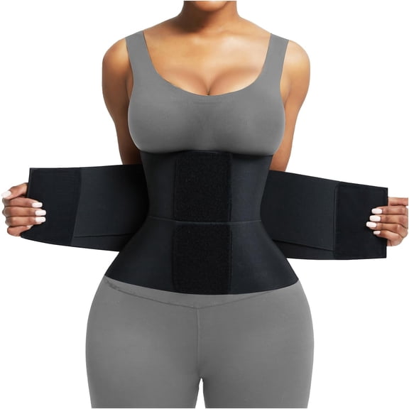 Waist Trainer Belt Waist Cincher Trimmer Ab Belt Tummy Control Body Shaper with Triple Wrap Women and Men