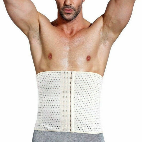 Waist Trainer Belt for Men Body Weight Loss Hot Sweat Fat Burning Shaper Workout Trimmer Band