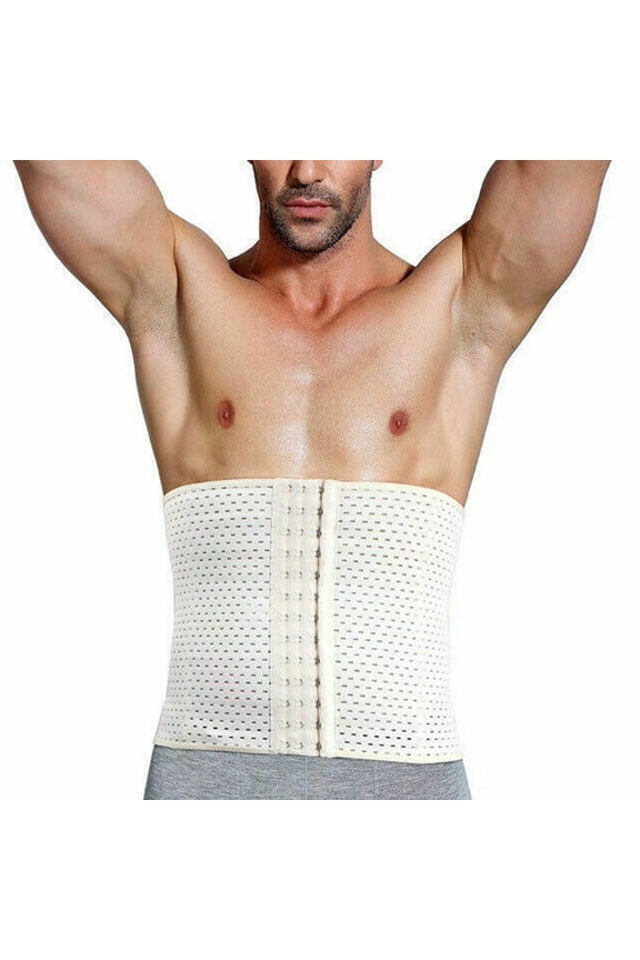 Waist Trainer Belt for Men Body Weight Loss Hot Sweat Fat Burning Shaper Workout Trimmer Band