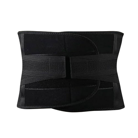 Waist Trainer Belt for Men & Women - Workout Fitness Trimmer with Back Support - Core Strengthening - Adjustable Neoprene Waistband for Gym Training